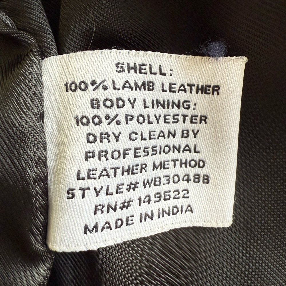 Walter Baker Lamb Leather Tan Puffer Vest - Picture 5 of 5